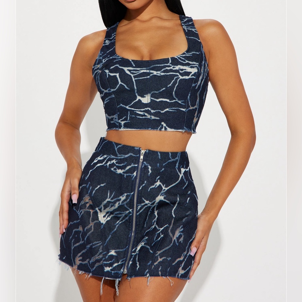 NWT - Fashion Nova Denim Set ~ never worn